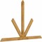 Ekena Millwork Saratoga Rough Sawn Timber Gable Bracket, Western Red Cedar, 84"W x 56"H x 2"D x 4"F, 16/12 Pitch GBW084X56X0204SAR00RWR - alternate 4